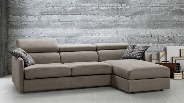Canapé d'angle chaise longue convertible NIGHT DAY - Ce canapé-lit se décline en version canapé droit ou avec chaise longue et c