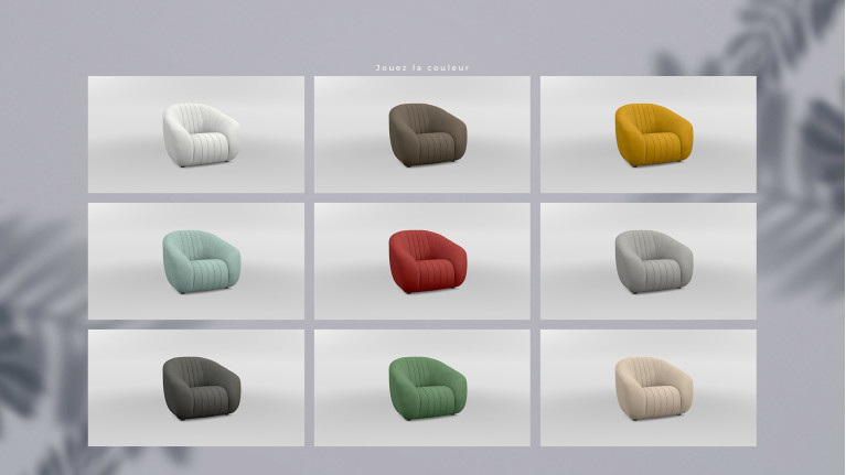 Fauteuil APPLE multi couleurs