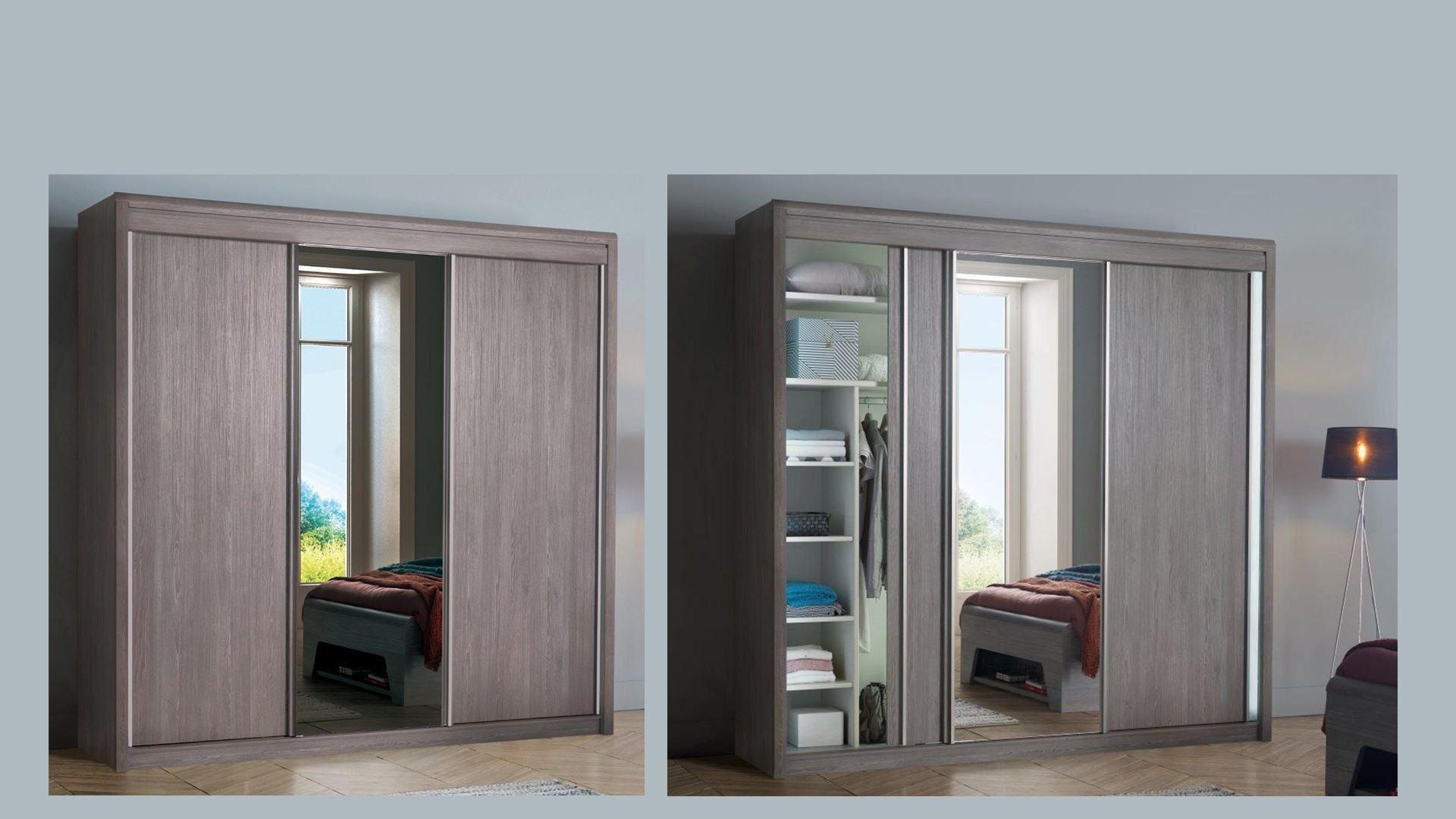 Armoire 3 portes coulissantes MULTY | Meubles CELIO