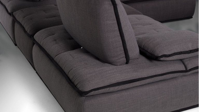 Le canapé d'angle modulable OREO| 100% modulable. Dossiers rabattables