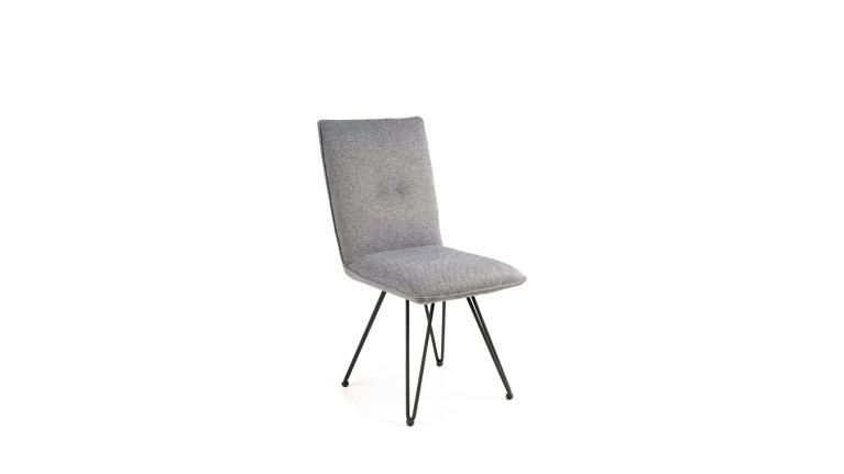 Chaise moderne MANON avec élégance du piétement épingle en métal