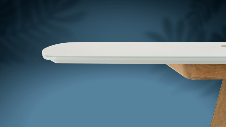 Table repas extensible AUSTRAL I Personnalisable, 2 styles de finition