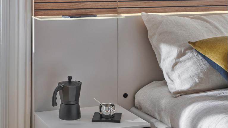 Chevet design attenant tête de lit, Meuble CELIO, Toscane