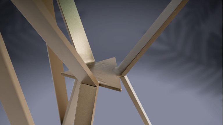 Bout de canapé SPIDER | Tendance verre ondulé