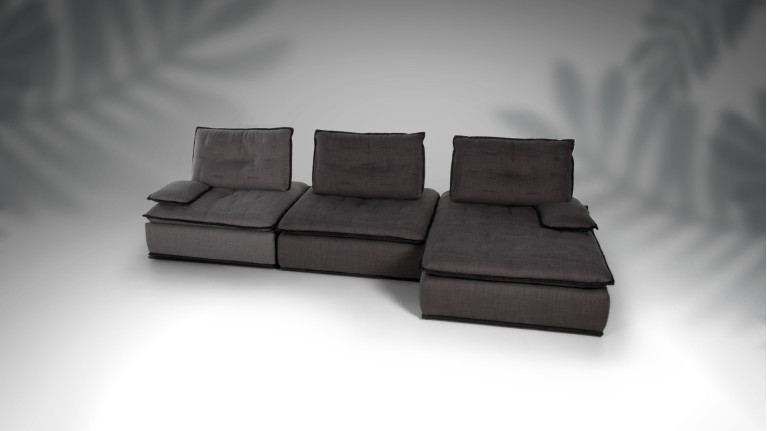 Le canapé d'angle modulable OREO| 100% modulable. Dossiers rabattables