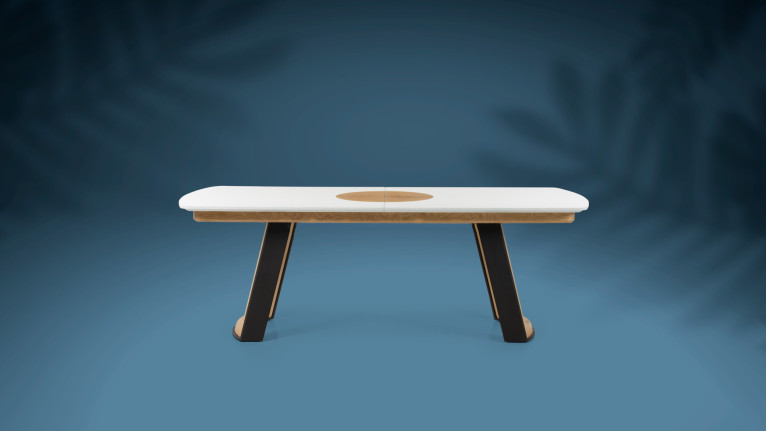 Table repas extensible AUSTRAL I Personnalisable, 2 styles de finition
