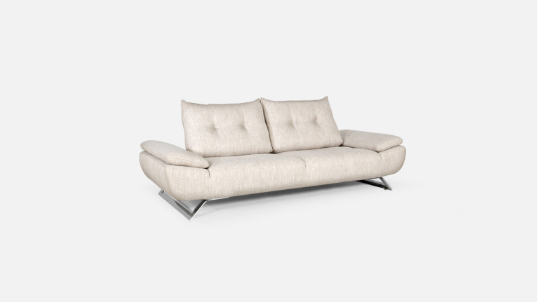 Canapé droit, assise moelleuse, assise réglable, Level