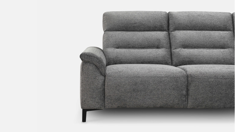 Canapé d'angle tissu ALBATROS | Confort moelleux