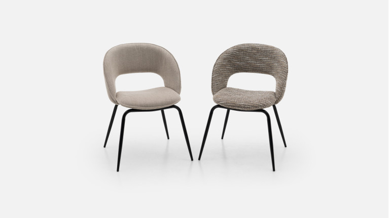 Chaise de salle à manger ergonomique confortable, Bella