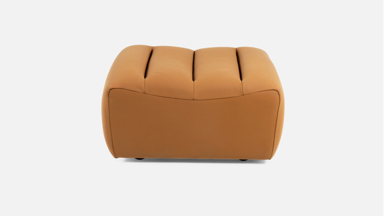 Pouf en cuir, 100% modulable et personnalisable, Lotus