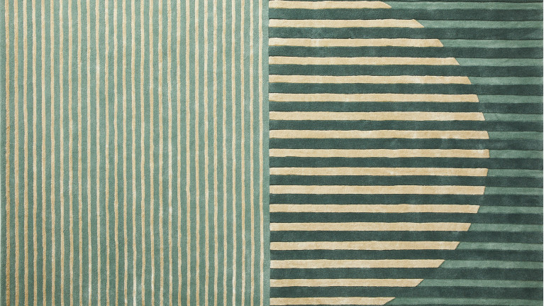 Tapis graphique à effet d'illusion optique, Fano