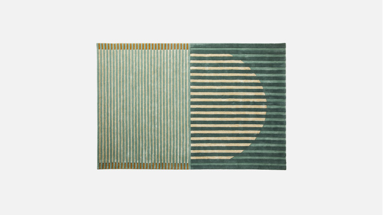 Tapis graphique à effet d'illusion optique, Fano