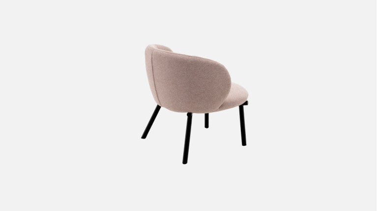Fauteuil design, forme arrondie, style épuré, Kyoto