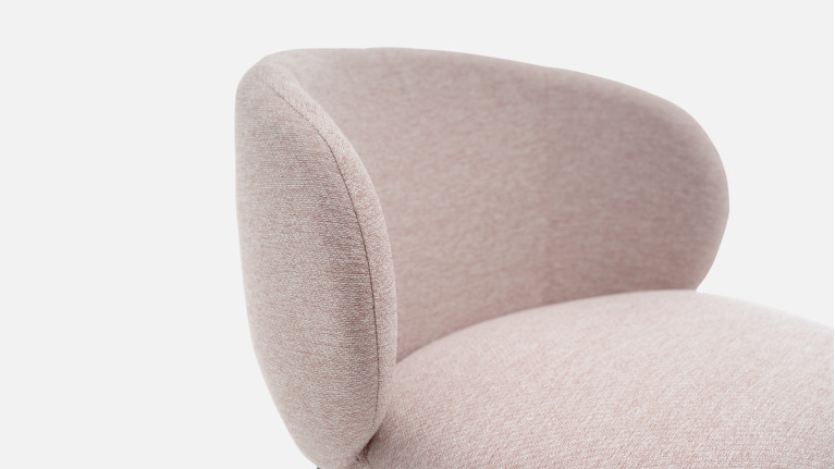 Fauteuil design, forme arrondie, style épuré, Kyoto