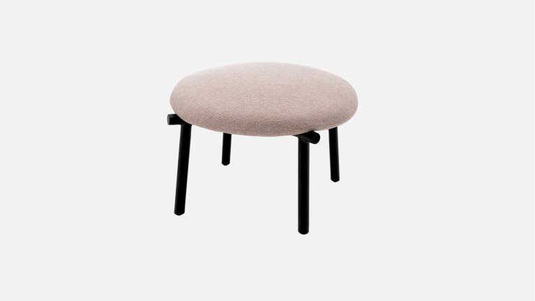Pouf design, forme arrondie, coloris au choix, Kyoto