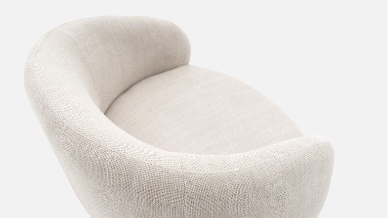Fauteuil design à assise confortable et enveloppante, Jupiter
