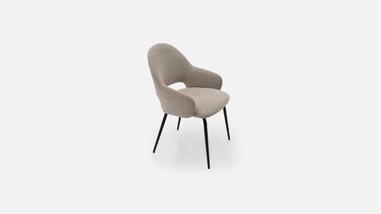 Fauteuil de salle à manger élégant, assise confortable, Queen