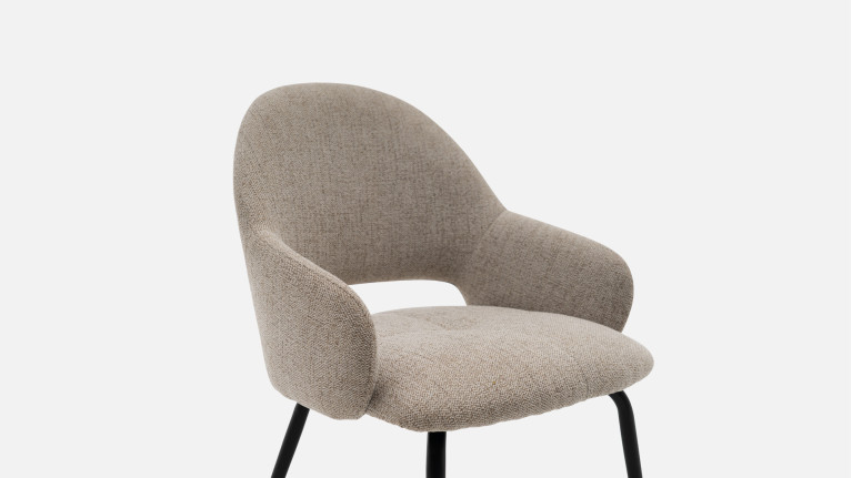 Fauteuil de salle à manger élégant, assise confortable, Queen