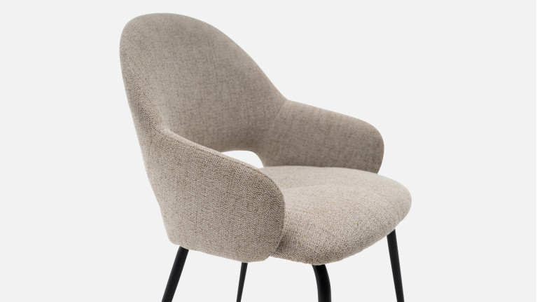 Fauteuil de salle à manger élégant, assise confortable, Queen