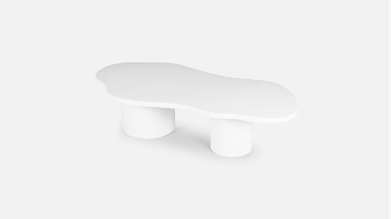 Table basse design avec effet béton ciré, Picasso