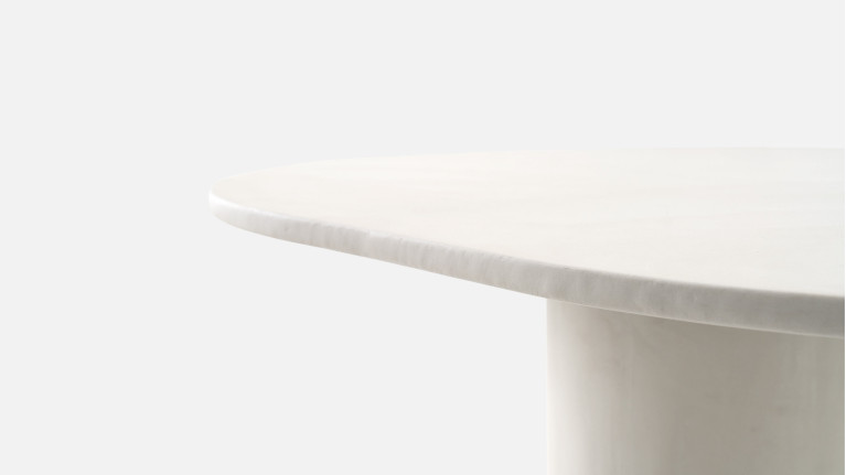 Table à manger design à forme organique beige, Picasso