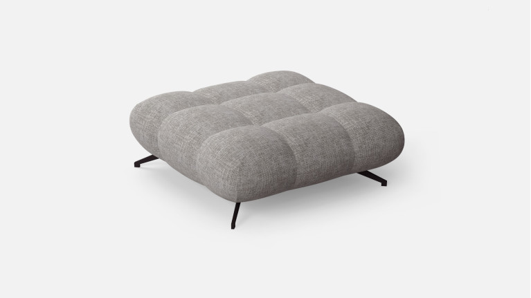 Pouf de salon en tissu, design italien, Otto