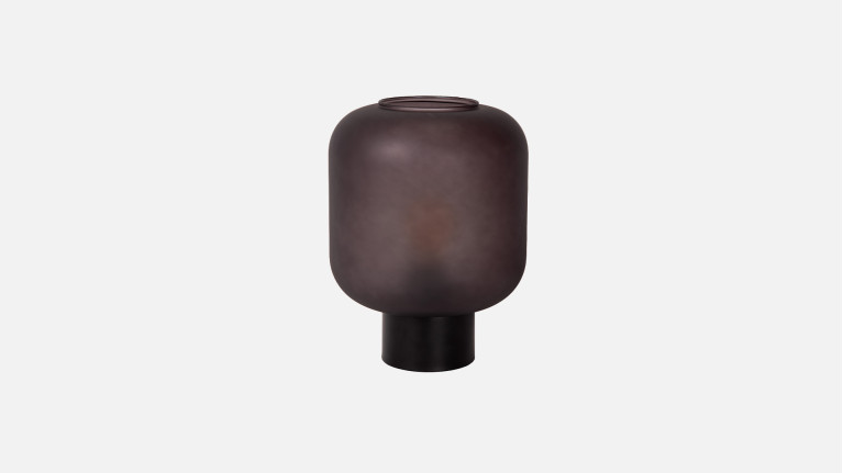 Lampe design en verre fumée de haute qualité, Eloïse