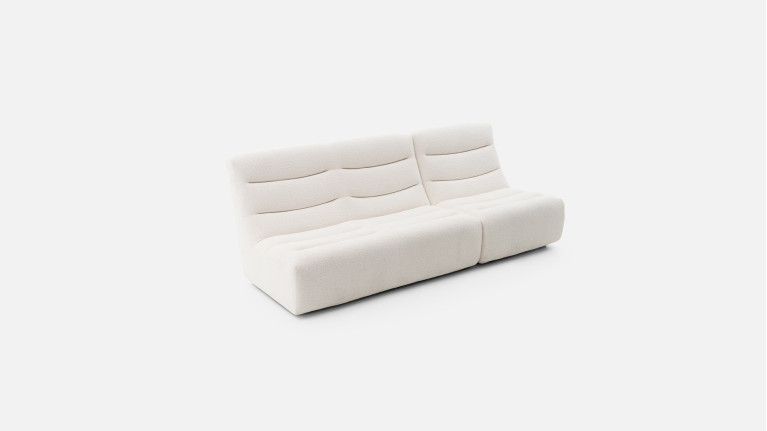 Pouf en cuir, 100% modulable et personnalisable, Lotus