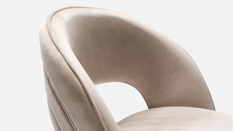 Chaise de salle à manger ergonomique confortable, Bella