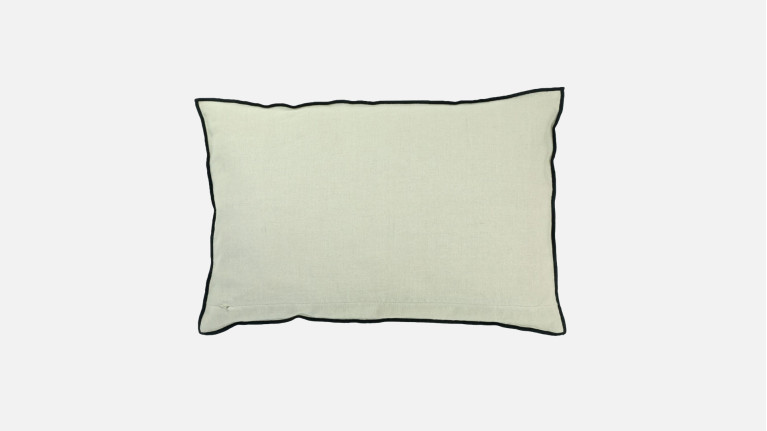 Coussin style ethnique, broderie colorée, 100% lin, Malhanghu