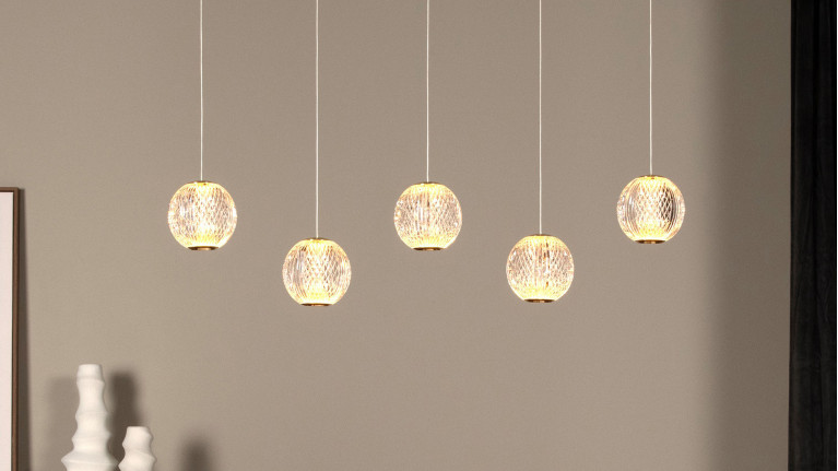 Suspension décorative comme des perles de cristal, Cintra