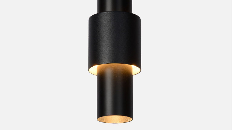 Suspension luminaire design 5 lumières en aluminium, Margary
