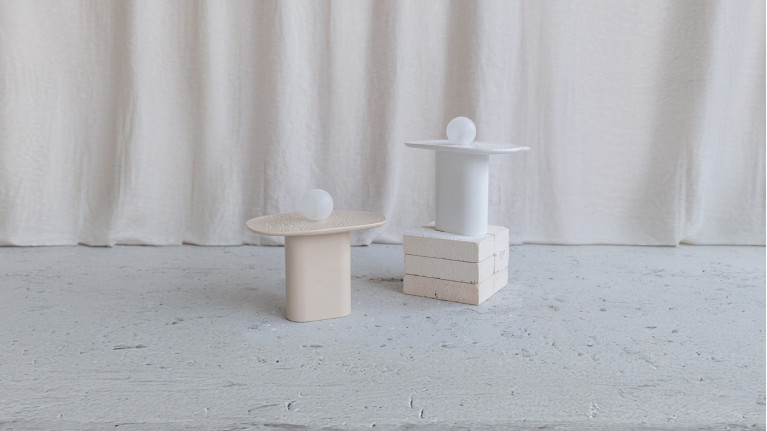 Lampe à poser en céramique, lumière décorative, Clapot