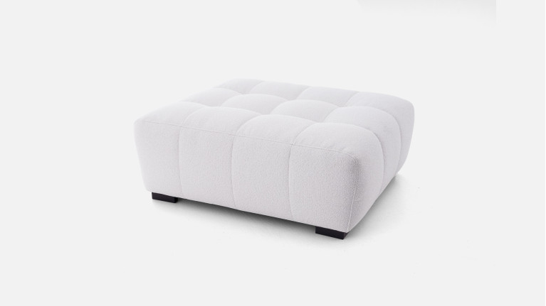 Pouf tissu, en mousse qualité HR, 100 % modulable, Beach