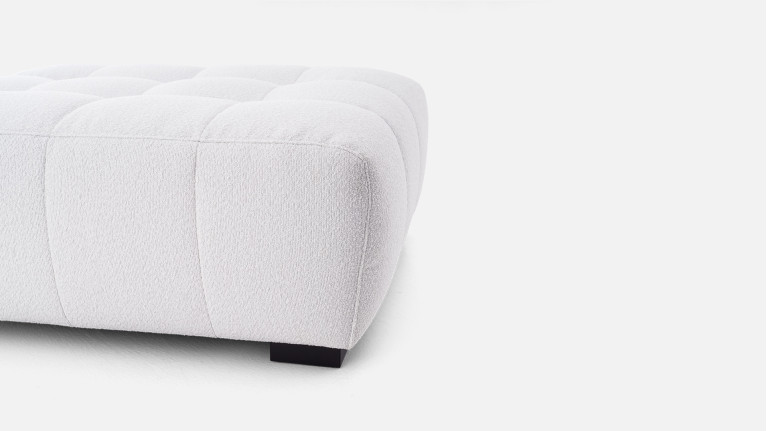 Pouf tissu, en mousse qualité HR, 100 % modulable, Beach
