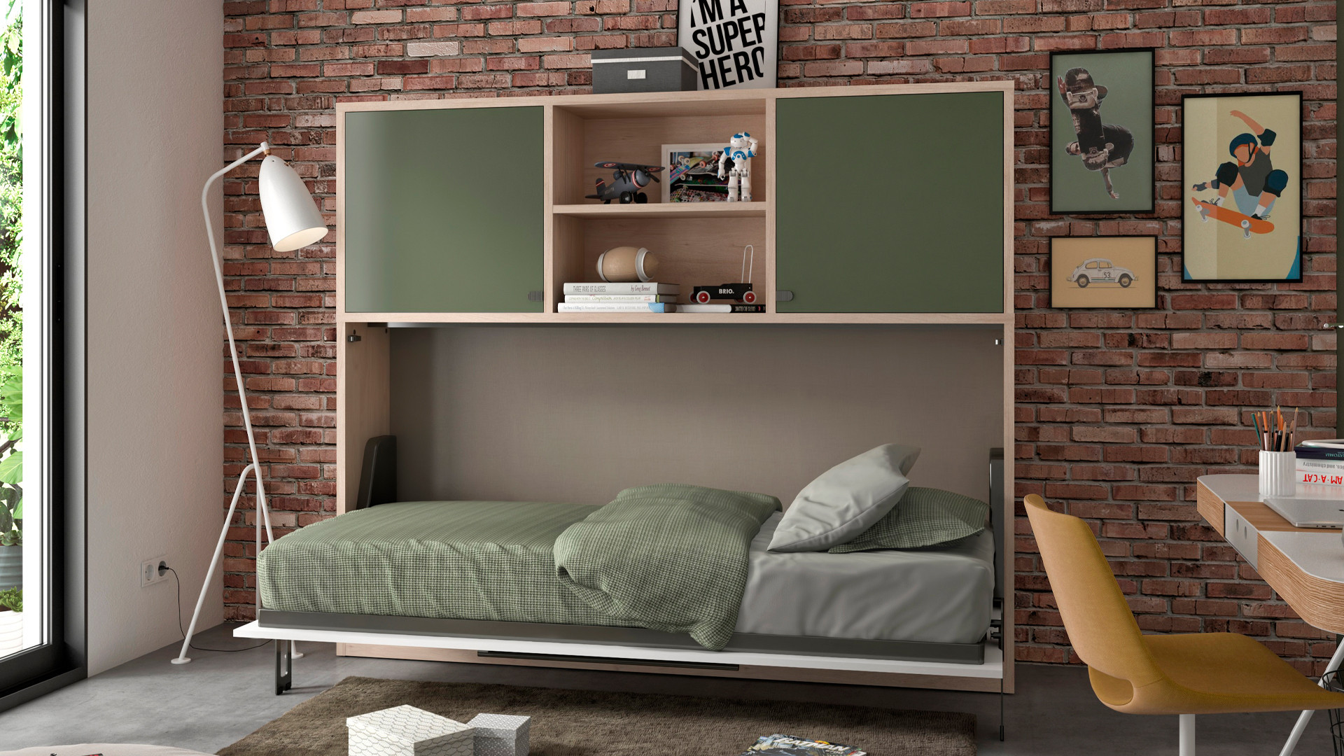 Lit escamotable horizontal SMART | Gain de place assuré