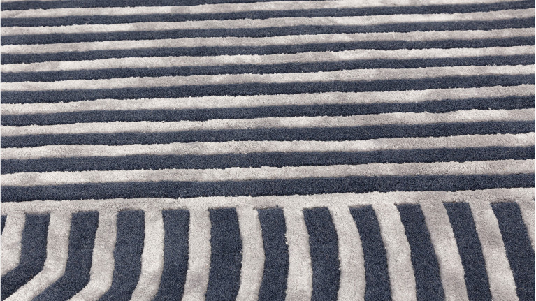 Tapis décoratif à motif abstrait, contemporain, Solstice