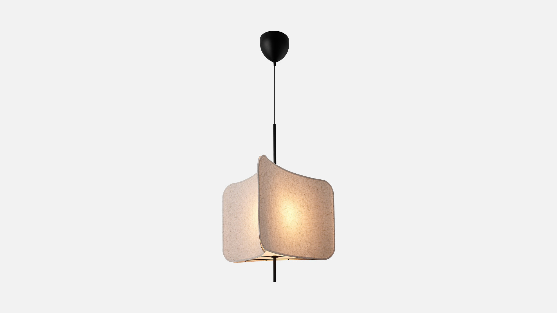 Suspension luminaire au design moderne triangulaire, Tinto
