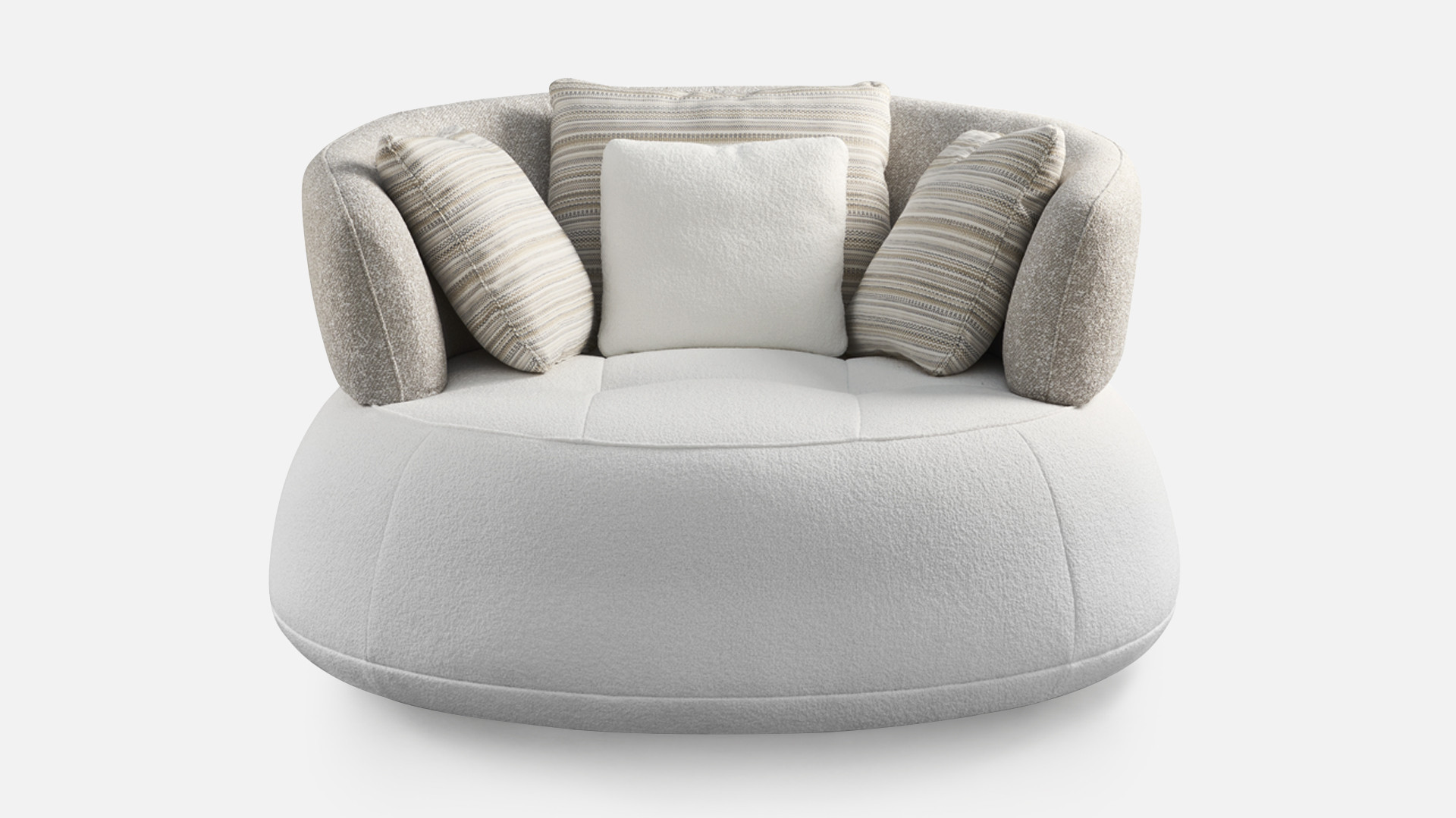 Fauteuil pivotant tissu TIFFANY | Confortable et pivotant