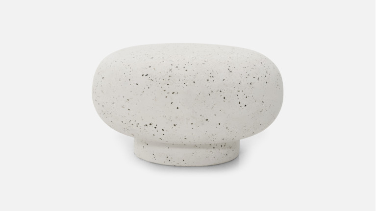 Table basse design avec finition enduit à la chaux, Poppy