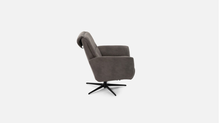Fauteuil relaxation manuelle HIPSTER | avec têtière et repose-pieds
