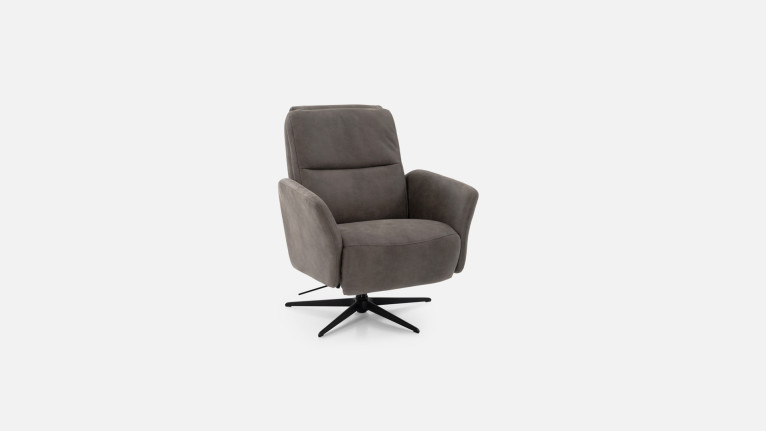 Fauteuil relaxation manuelle HIPSTER | avec têtière et repose-pieds