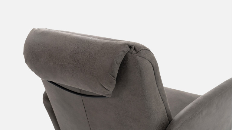 Fauteuil relaxation manuelle HIPSTER | avec têtière et repose-pieds