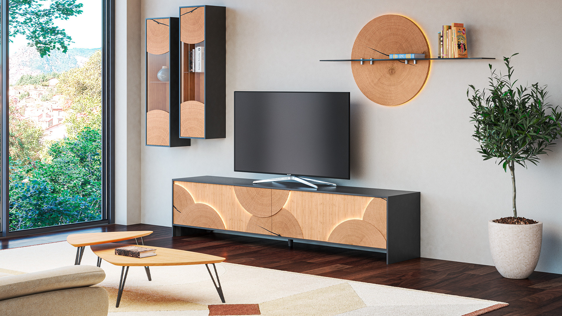 Meuble TV EQUINOXE | Mettez la nature à votre programme