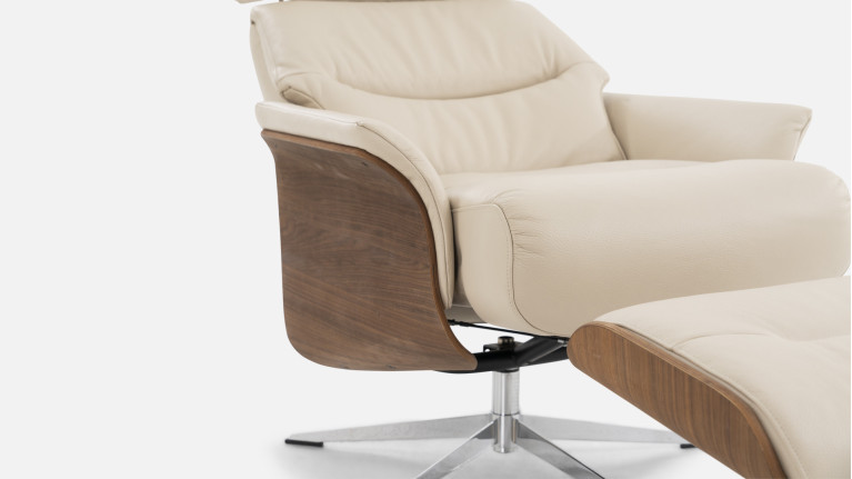 Fauteuil relaxation manuelle cuir JULIO | Confort et élégance
