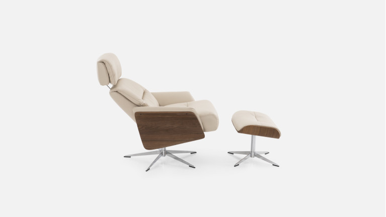 Fauteuil relaxation manuelle cuir JULIO | Confort et élégance