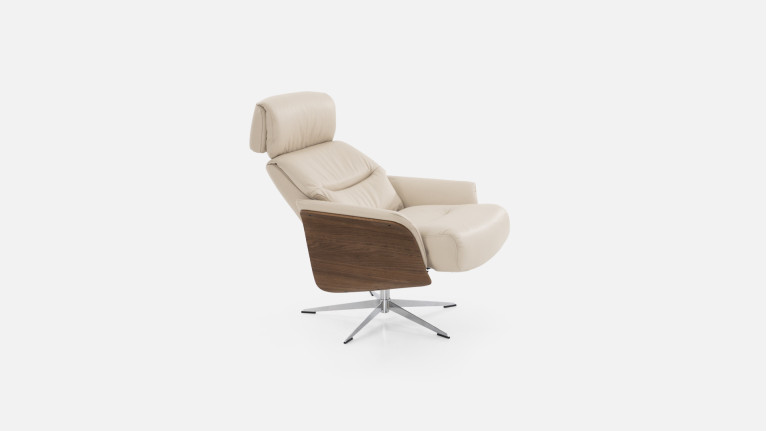 Fauteuil relaxation manuelle cuir JULIO | Confort et élégance
