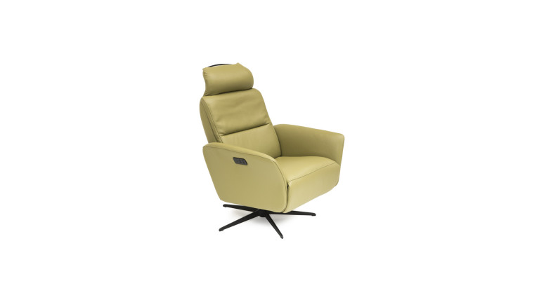 Fauteuil relaxation électrique HIPSTER | avec têtière et repose-pieds