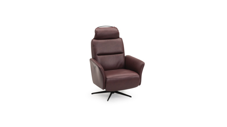 Fauteuil relaxation électrique HIPSTER | avec têtière et repose-pieds