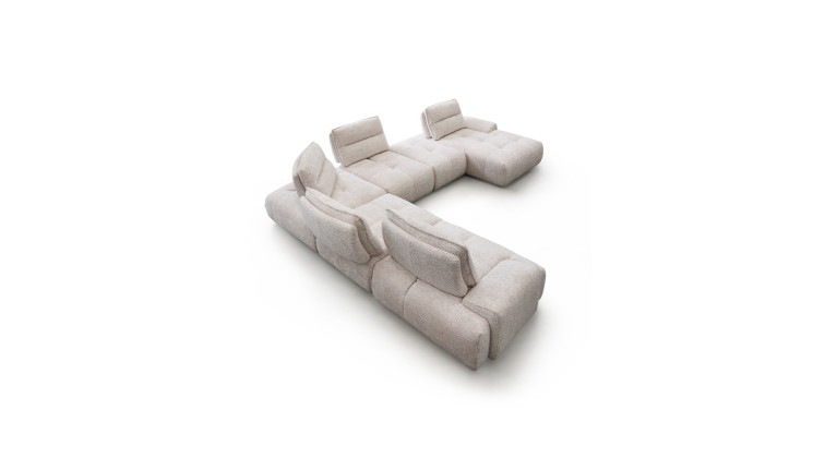 Canapé d'angle tissu ANITA | Élégance et confort